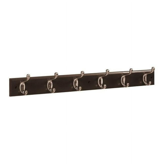 27 in. Wood Hook Rack
