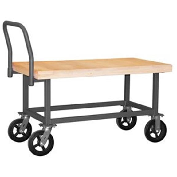 27 in. Work Height Platform Truck, Gray - 1800 lbs