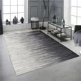 thumbnail image 1 of 27 in. x 45 in. White to Midnight Black Washable Modern Rectangle Area Rug, 1 of 1