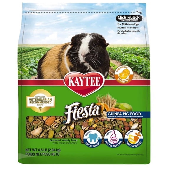 27 lb (6 x 4.5 lb) Kaytee Fiesta Gourmet Variety Diet for Guinea Pigs