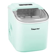 Magic Chef Portable Countertop Ice Maker, 27 Lbs. per Day, Mint Green