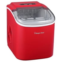 Magic Chef Portable Countertop Ice Maker, 27 Lbs. per Day, Red