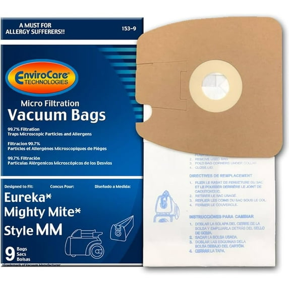 27 micro filtration Vacuum Bags for Eureka MM Mighty Mite 3670 and 3680 Canister