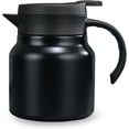 thumbnail image 1 of 27 oz Single Stainless Steel Thermal Coffee Carafe, Double Wall Vacuum Insulated Creamer Container, Beverage Dispenser for Milk and Hot Chocolate, Tea Pot. (Black), 1 of 4