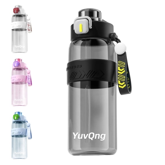 27 oz Sports Water Bottle with Straw and Spout Lid, Leakproof BPA Free Toxic Free Plastic Sports Bottle for Gym, Hiking, School, Travel,Multiple Occasions