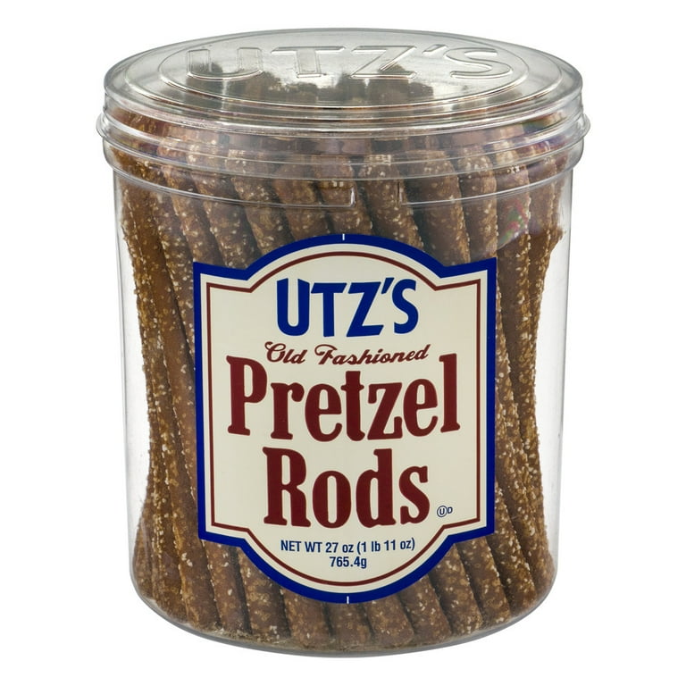 Old Fashioned Pretzel Rods, Salted, 27 oz Barrel Old Fashioned Pretzel Rods, Salted, 27 oz Barrel