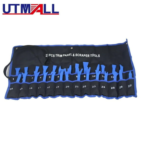 27 piece set of car decoration removal tool, car door panel, dashboard, radio, body clip open pry kit-