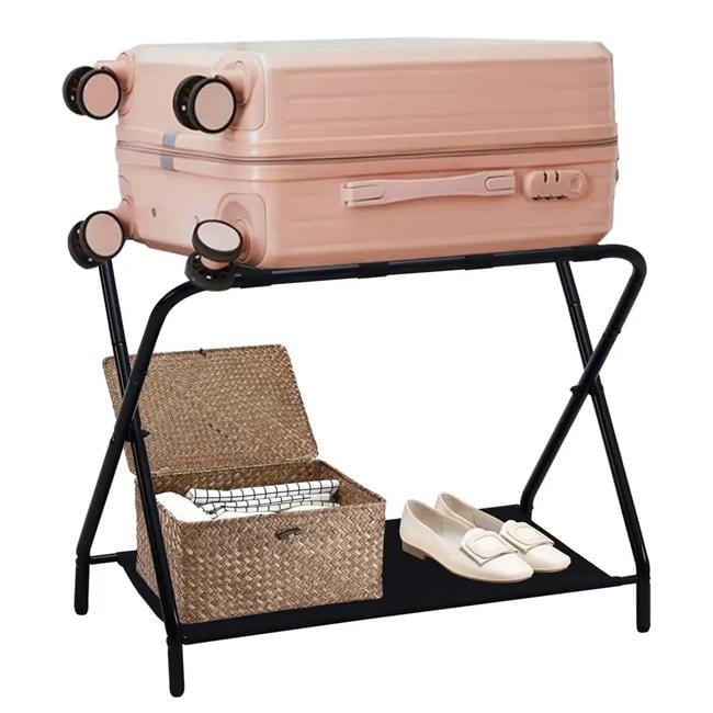 27 x 15 x 21 in. Luggage Rack, Black - Walmart.com