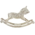thumbnail image 1 of 27" x 17" White Mango Wood Horse Sculpture, by DecMode, 1 of 8