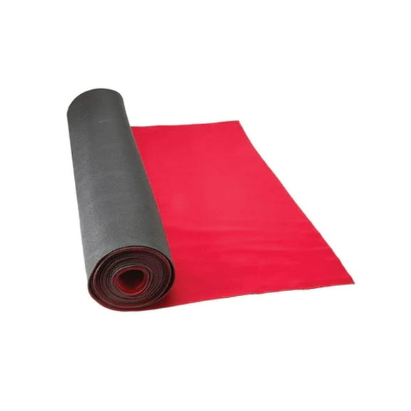 27" x 180' Neoprene Floor Runner - Red
