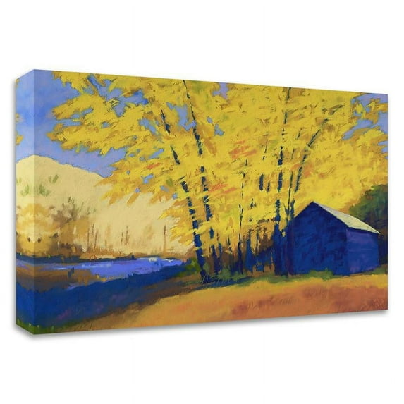 27" x 21" Hartman's Place by Mike Kelly - Wall Art Print on Canvas Fabric White