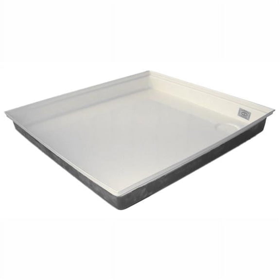 27 x 24 x 4 ft. Shallow RV Shower Pan - Polar White