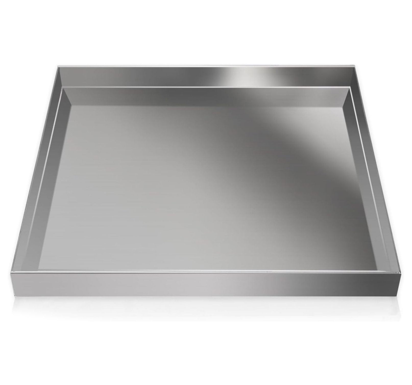 27" x 25" Stainless Steel Washer and Dryer Drain Pan