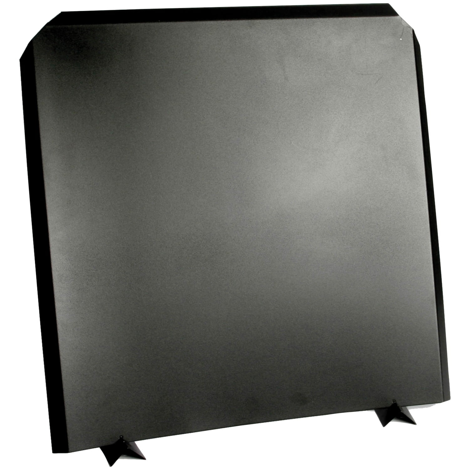 27" x 27" Black Stainless Steel Adjustable Fireplace Fireback