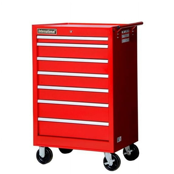 27" x 44" 7-Drawer Cabinet, Red