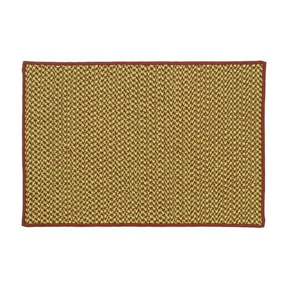 27 x 46 in. Holiday-Vibes Houndstooth Rectangle Rug - Vibe Green & Red