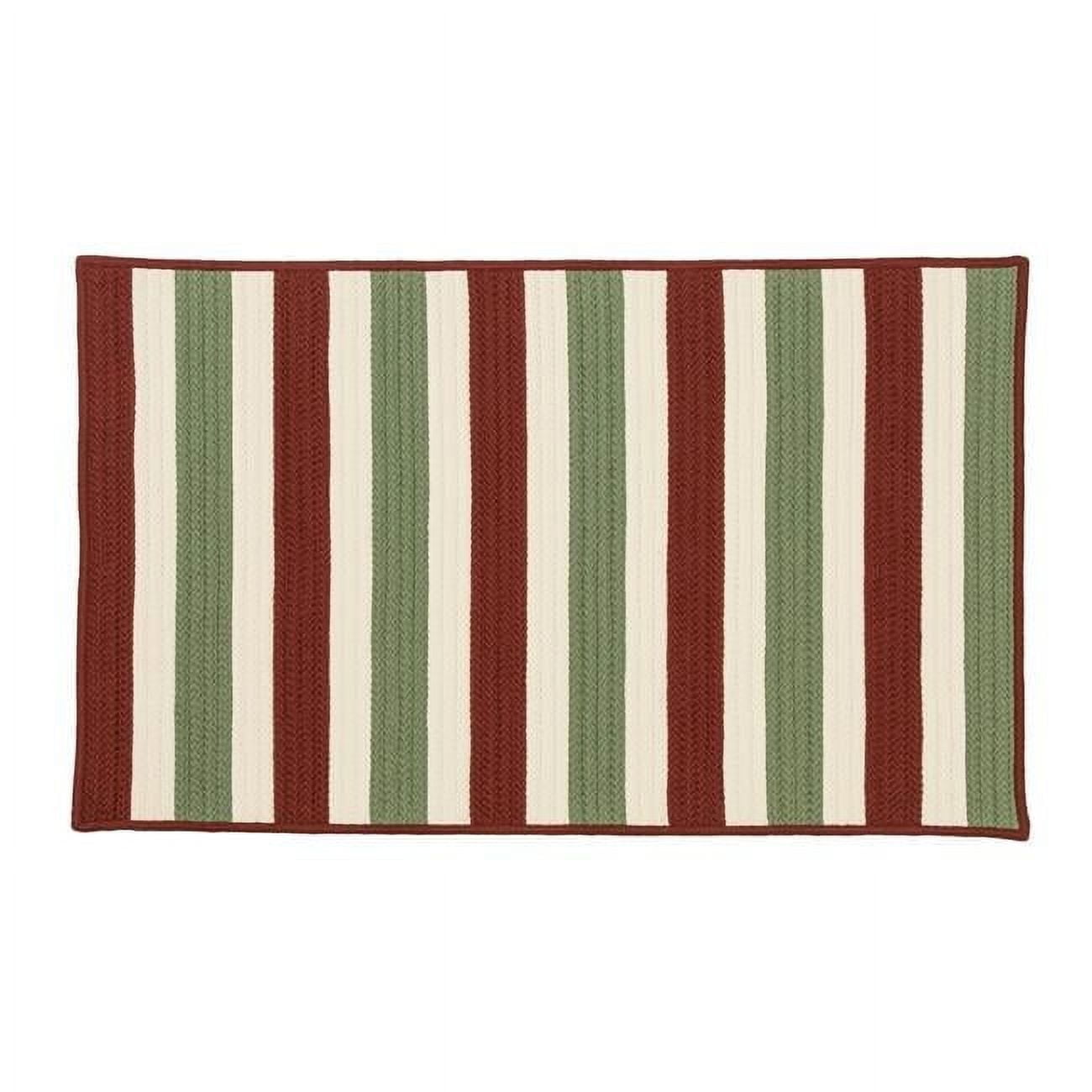 27 x 46 in. Rudolf Reversible Holiday Rectangle Rug - Red, Green ...