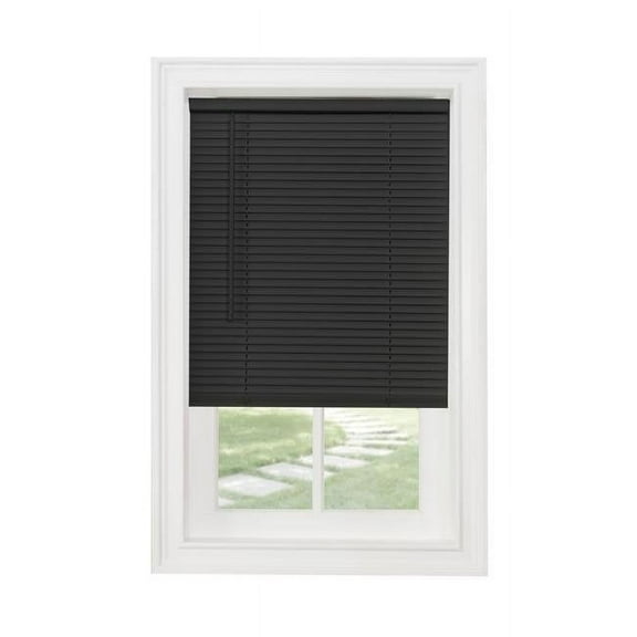27 x 64 in. Cordless GII Morningstar 1 in. Mini Blind, Black