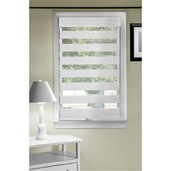 27 x 72 in. Cordless Celestial Sheer Double Layered Shade, Linen