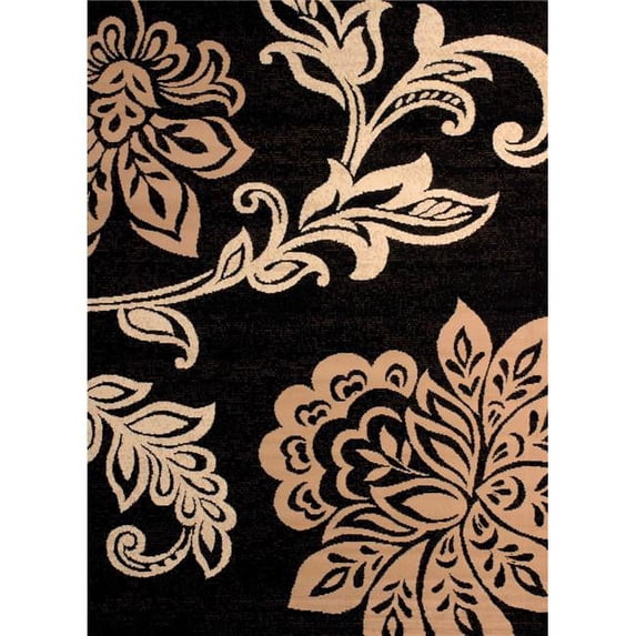 27" x 86" Beige Polypropyelene Runner Rug