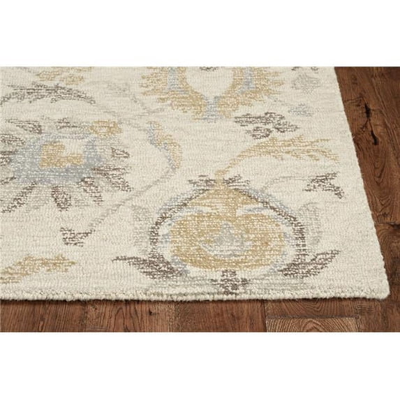 27 x 96 in. Wool Rug, Ivory