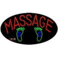 thumbnail image 1 of 27"x15" Neon By Deon Massage LED Sign with Logo w/Flashing Controller, 1 of 3