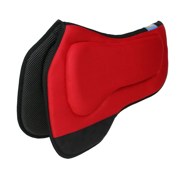 27"x18" Western Round Skirt Barrel Neoprene Saddle Pad Red 39199RD