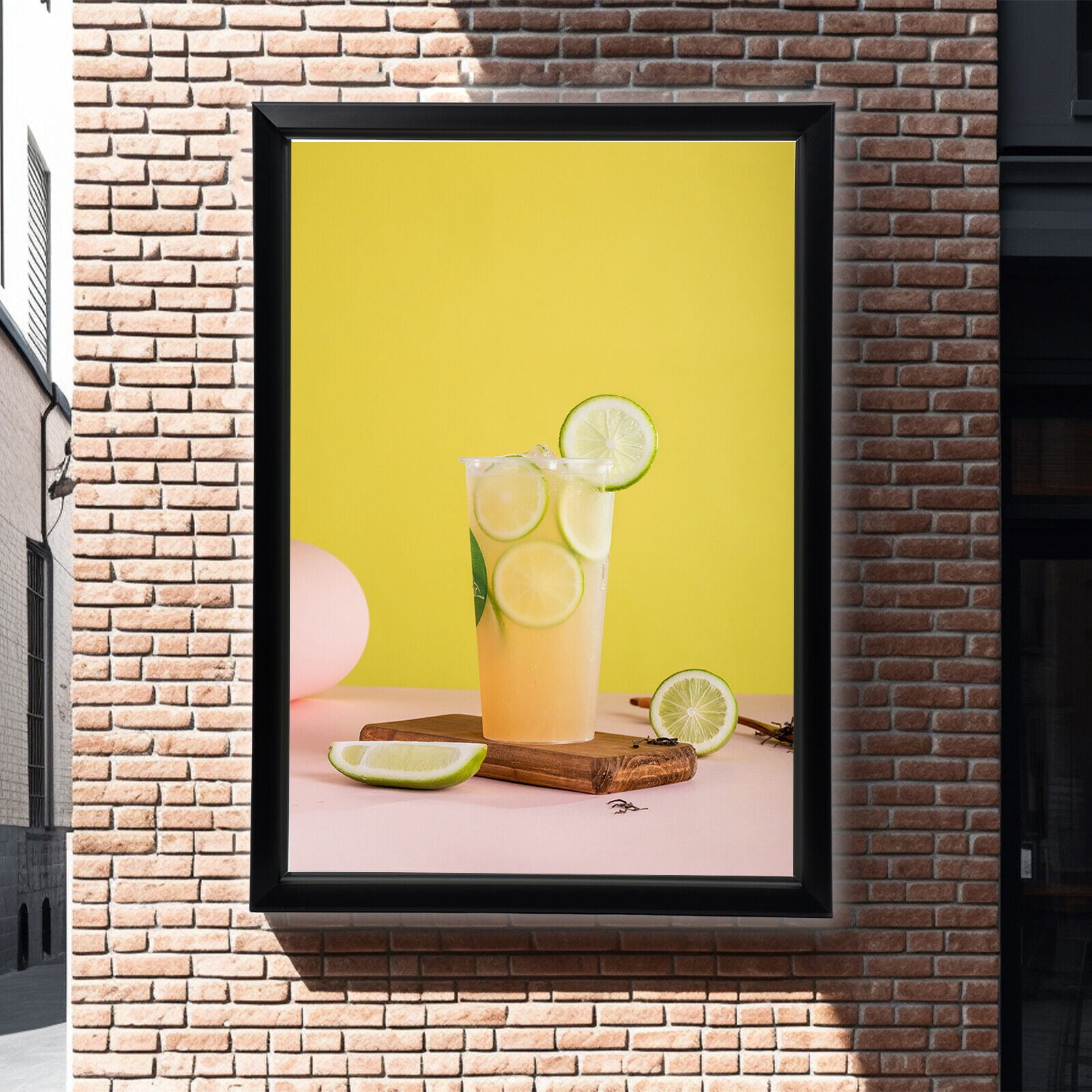 27"x40'' LED Backlit Movie Poster Art Picture Frame Light Box Dispaly Wall Mount