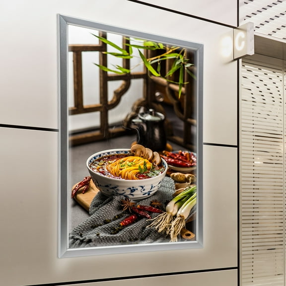 27"x40'' LED Poster Movie Frame Backlit Light Box Advertising Sign Display for Home Theaters, Interior Decoration