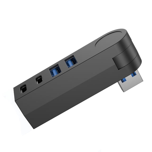 270 Degree Rotatable USB3.0 Hub 4 Port Small Splitter for Laptop PC Portable Hub Hard Drive Mobile Notebook