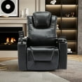 270 Degree Swivel PU Leather Power Recliner Individual Seat Home