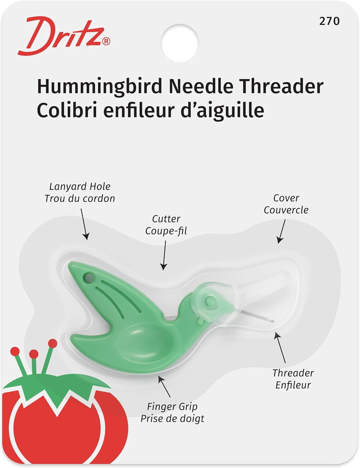270 Hummingbird Needle Threader , Green