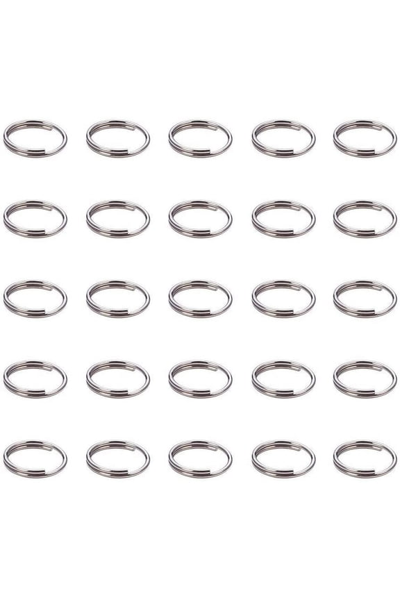 270 Pcs 304 Stainless Steel Split Rings 8mm Double Loop Jump Ring 23 Gauge Close but Unsoldered Jewelry Connector Ring for Bracelet Necklaces Jewelry DIY Crafts Making