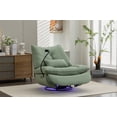 thumbnail image 1 of 270° Swivel Power Recliner Chair with Bluetooth Music Player, Intelligent Voice Control Reclining Chairs with USB Ports, Phone Holder and Hidden Arm Storage, Electric Rocker Sofa, 1 of 7