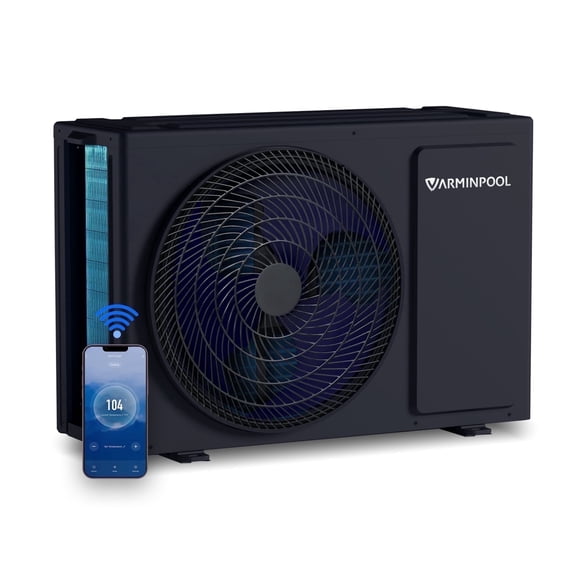 Varminpool Pool Heater 27000 BTU for 7000 Gallon Above-Ground Pools Electric Heat Pump with WiFi Control 120V