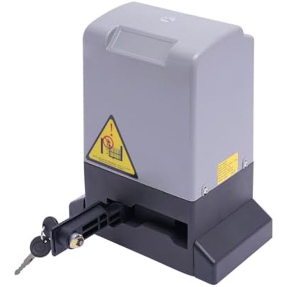 2700lbs Automatic Sliding Gate Opener Door Operator Driveway Motor Electric, 110V 550W AC Motor Automatic Door Hardware Parts with Two Remote Controls for Courtyard Door, Villa Gate