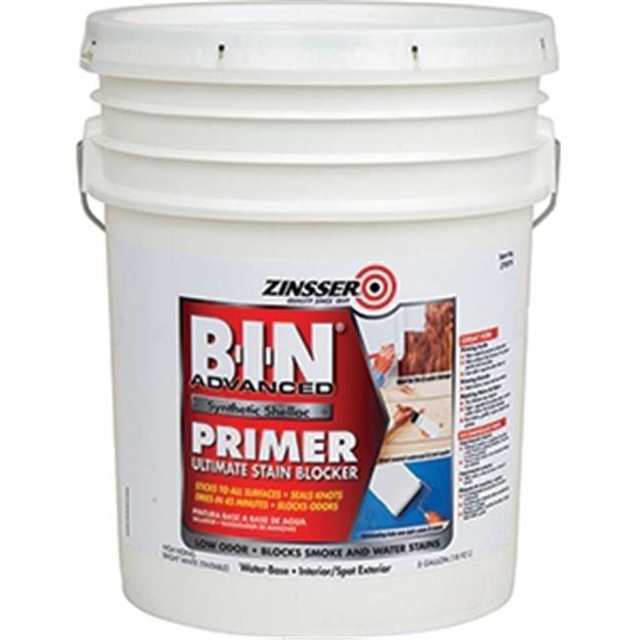 270978 5 Gallon BIN Advanced White Synthetic Shellac Stain & Odor