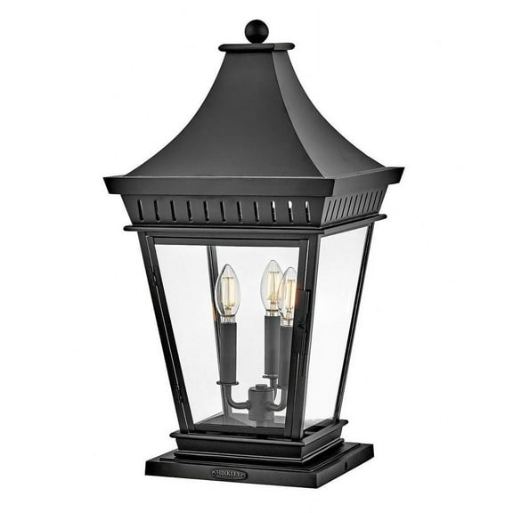 27097MB-Hinkley Lighting-Chapel Hill - 15W 3 LED Outdoor Large Pier Mount Lantern-23.5 Inch Tall and 12.5 Inch Wide