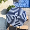 thumbnail image 1 of 270CM Umbrella Replacement Canopy UV Protection Outdoor Garden Patio Backyard Parasol Market Table Top Umbrella Replacement Fabric Cloth Cover-Blue, 1 of 6