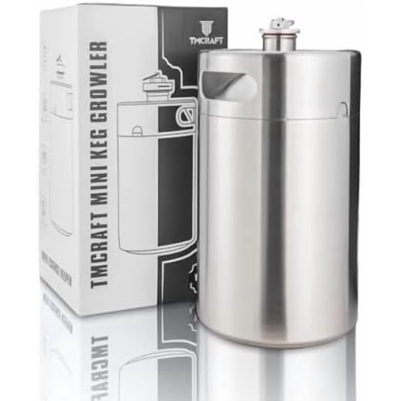 270OZ Stainless Steel Mini Keg, Portable beer growler with Exhaust Valve Designed Cap to Keep Beverage Fresh$$Home Decor, Kitchen, & Other