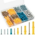 thumbnail image 1 of 270PCS Drywall Anchors and Screws Assortment Kit ,135 Plastic Wall Anchors and 135 Screws with Organizer Box, 1 of 4