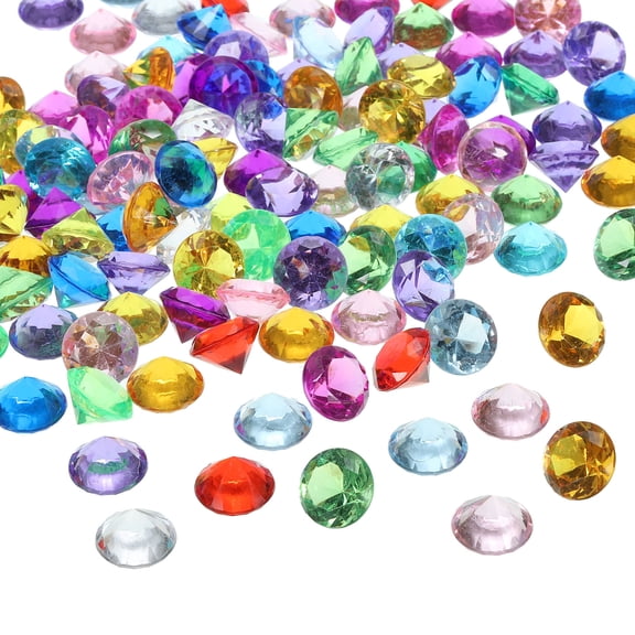 270Pcs Acrylic Diamond 20mm Vase Filler Wedding Table Crystals Gems Confetti Multicolor