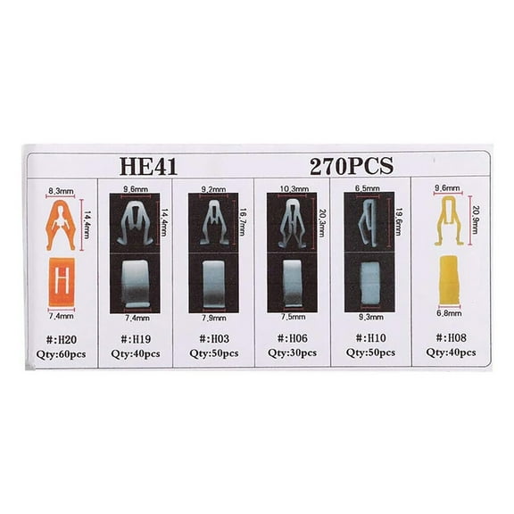 270Pcs Car Dashboard Trim Clips Universal Dash Retainer Clips Plastic Fastener TAPDRA Spare Part