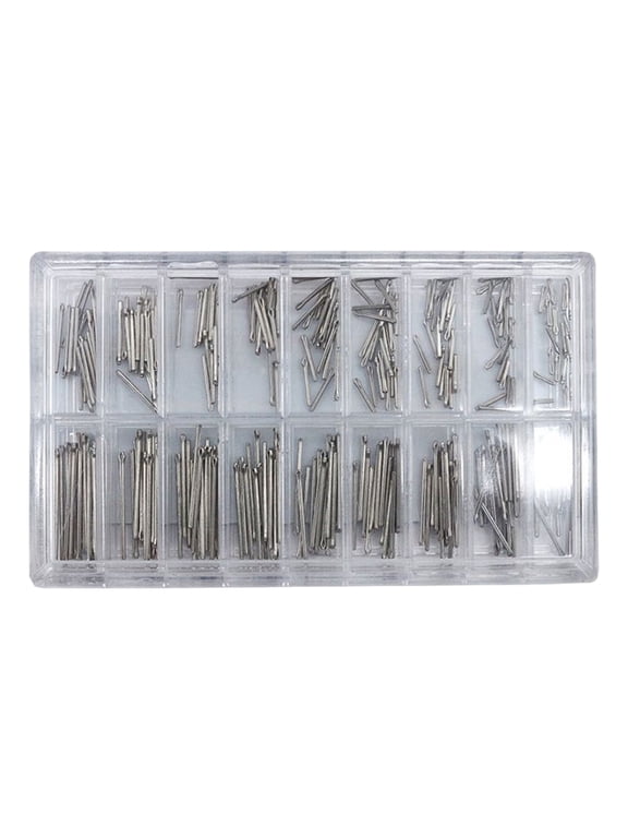 270Pcs Watch Link Pins Watch Pins Kits Assortment Stainless Steel Watch Strap Rod Repair Kits for Watchmaker 6-23mm