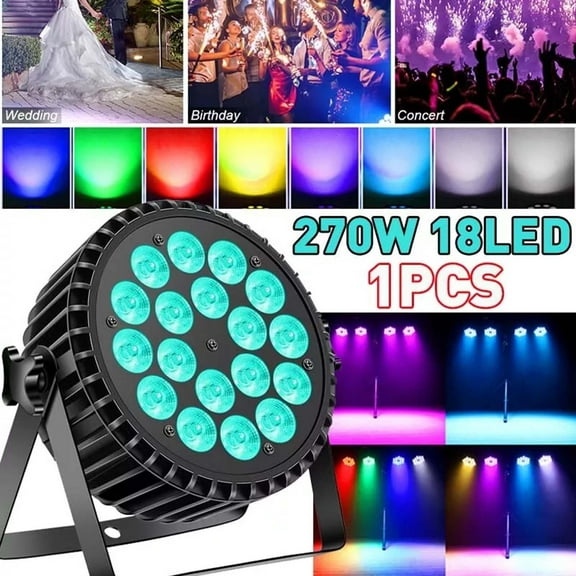 270W 18LED PAR Lights RGBW Stage Lighting DMX DJ Disco Party Xmas Bar Light