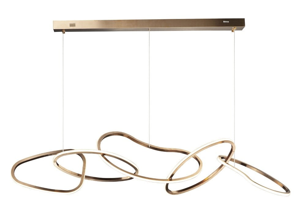 Unity Brushed Champagne LED Pendant Light with Stainless Steel