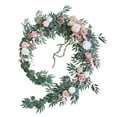 thumbnail image 1 of 270cm Artificial Floral Swag Decorative Swag Wedding Flowers Garlands Backdrop Decor Wedding Welcome Floral for Party Farmhouse Welcome Sign, 1 of 8