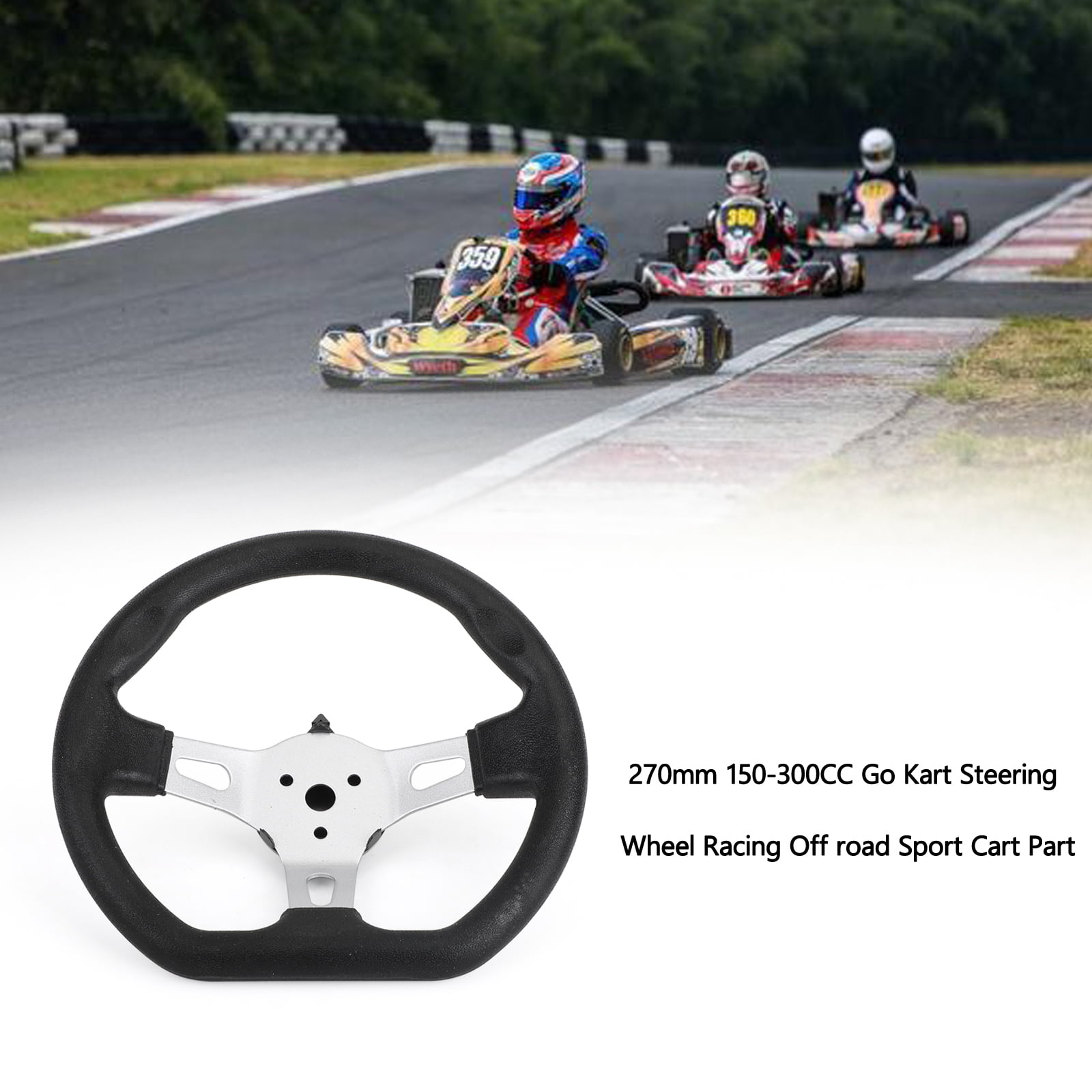 Volant De Kart Cross 270mm Pour Moteur 150-300cc - Areyourshop - Neuf