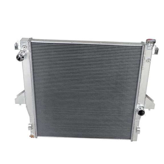 2711 2 Row Aluminum Radiator For 2003-2009 Dodge Ram 2500 3500 5.9L 6.7L Cummins Diesel