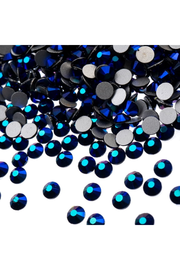 27291002-18 JOHN BEAD CRYS LN FLATBK 4MM JET AB 288PC